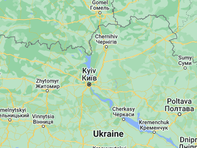 Map showing location of Semypolky (50.72627, 30.93441)