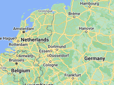 Map showing location of Senden (51.85, 7.5)