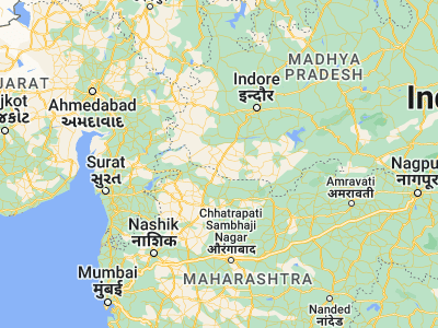 Map showing location of Sendhwa (21.68333, 75.1)