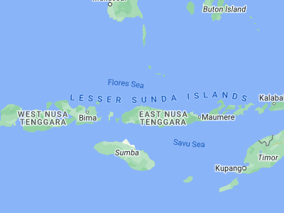 Map showing location of Sengari (-8.2891, 120.4559)