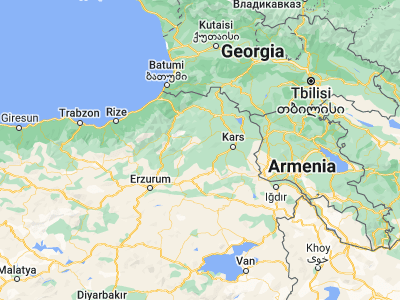 Map showing location of Şenkaya (40.56194, 42.34694)