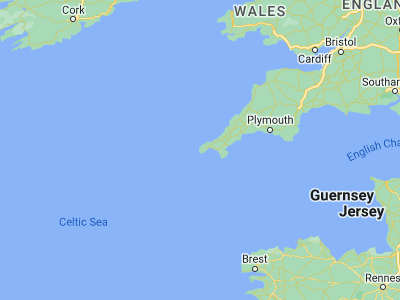 Map showing location of Sennen (50.07777, -5.70117)