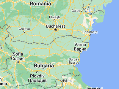Map showing location of Senovo (43.65, 26.36667)