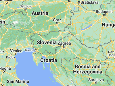 Map showing location of Senovo (46.02361, 15.47694)