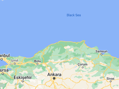 Map showing location of Şenpazar (41.8089, 33.23135)