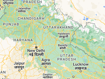 Map showing location of Seohārā (29.2088, 78.58695)