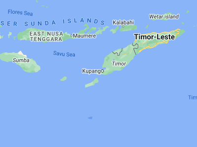 Map showing location of Sepedale (-10.2892, 123.395)