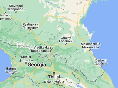 Map showing location of Sernovodsk (43.31172, 45.15939)