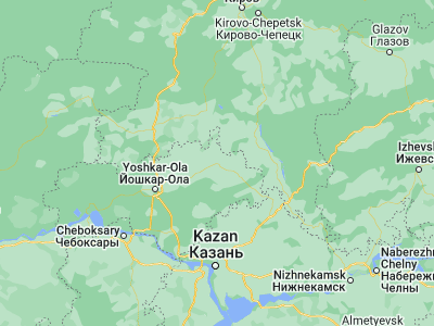 Map showing location of Sernur (56.93333, 49.15361)