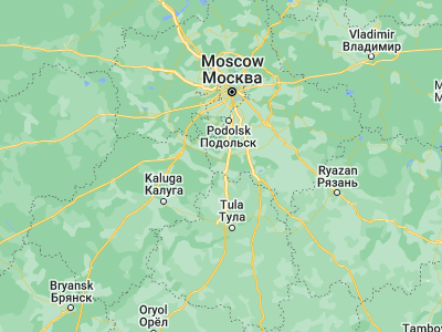 Map showing location of Serpukhov (54.91578, 37.41114)