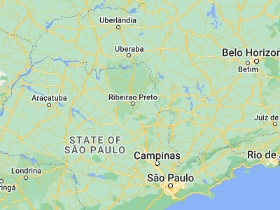 Map showing location of Serrana (-21.21139, -47.59556)
