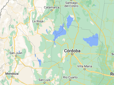 Map showing location of Serrezuela (-30.63761, -65.38692)