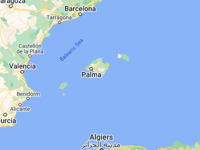 Map showing location of Ses Salines (39.33831, 3.05274)