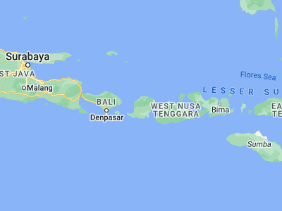 Map showing location of Sesaot Lauq (-8.5408, 116.2448)