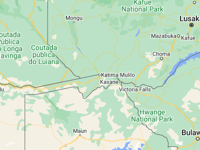 Map showing location of Sesheke (-17.47593, 24.29684)