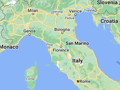 Map showing location of Sesto Fiorentino (43.83455, 11.19522)