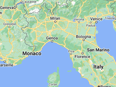 Map showing location of Sestri Levante (44.27317, 9.39683)
