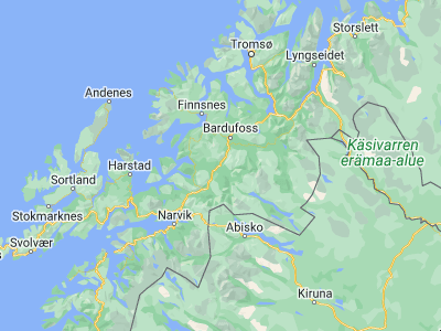 Map showing location of Setermoen (68.86099, 18.34857)