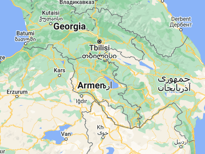 Map showing location of Sevan (40.5484, 44.94868)