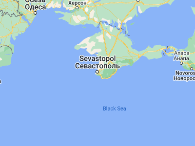 Map showing location of Sevastopol’ (44.58883, 33.5224)