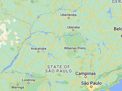Map showing location of Severínia (-20.80944, -48.80278)