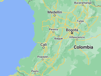 Map showing location of Sevilla (4.26425, -75.93085)