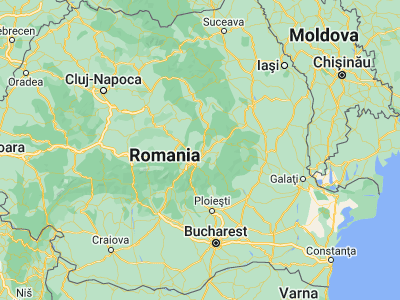 Map showing location of Sfântu-Gheorghe (45.86667, 25.78333)
