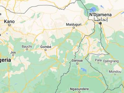 Map showing location of Shaffa (10.50673, 12.33315)