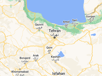 Map showing location of Shahre Jadide Andisheh (35.6803, 51.0193)