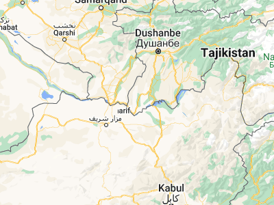 Map showing location of Shahritus (37.26206, 68.13849)