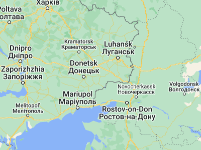 Map showing location of Shakhtërsk (48.06252, 38.51665)