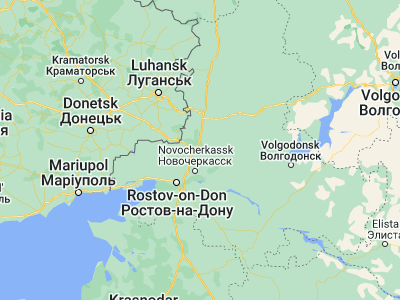Map showing location of Shakhty (47.70911, 40.21443)
