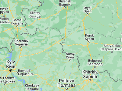 Map showing location of Shalyhyne (51.57168, 34.12167)