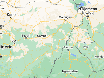 Map showing location of Shani (10.21617, 12.06198)
