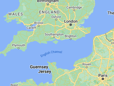Map showing location of Shanklin (50.62613, -1.1785)