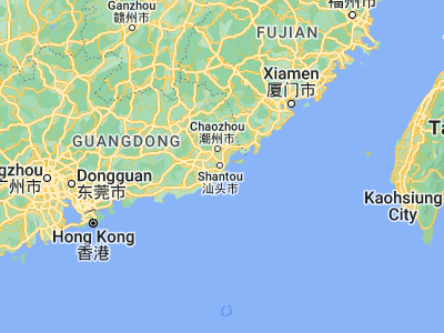 Map showing location of Shantou (23.36814, 116.71479)
