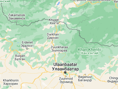 Map showing location of Sharïngol (49.23733, 106.43005)