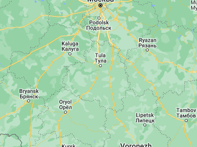 Map showing location of Shchëkino (54.00513, 37.52194)