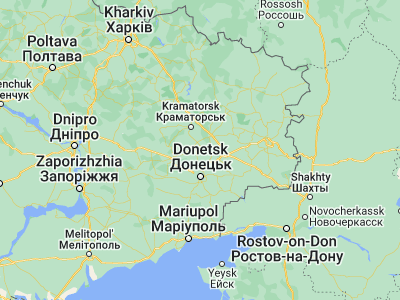 Map showing location of Shcherbinovka (48.39489, 37.79102)