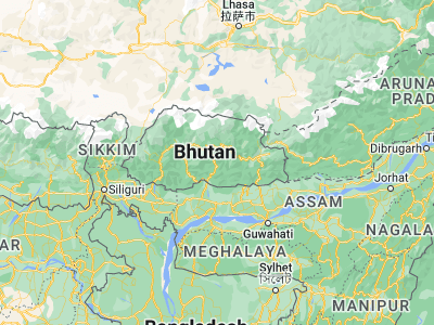Map showing location of Shemgang (27.21689, 90.65794)