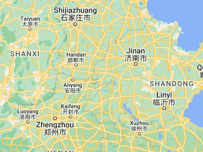 Map showing location of Shenxian (36.24111, 115.66722)