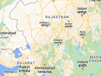 Map showing location of Sheoganj (25.13915, 73.06784)