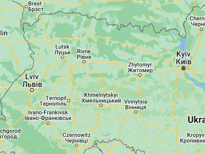 Map showing location of Shepetivka (50.18545, 27.06365)