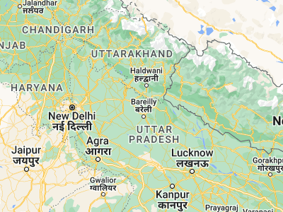 Map showing location of Shergarh (28.65108, 79.36693)