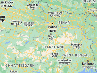 Map showing location of Sherghāti (24.55971, 84.79344)
