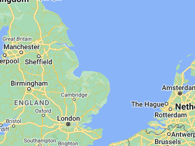 Map showing location of Sheringham (52.94078, 1.20931)