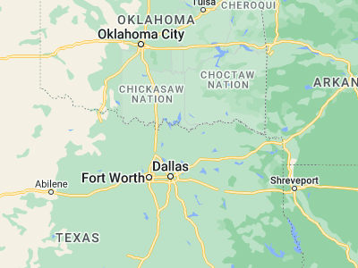 Map showing location of Sherman (33.63566, -96.60888)