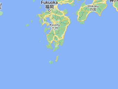 Map showing location of Shibushi (31.46667, 131.105)