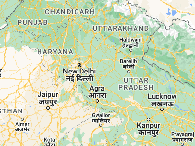 Map showing location of Shikārpur (28.28178, 78.01111)