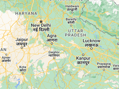 Map showing location of Shikohābād (27.10813, 78.58675)